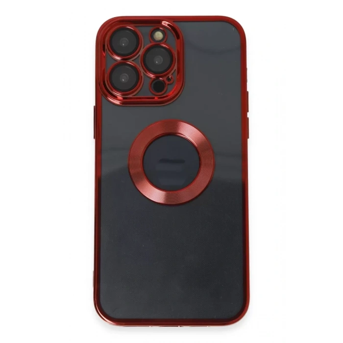 Apple iPhone 14 Pro Kılıf Slot Silikon - Kırmızı