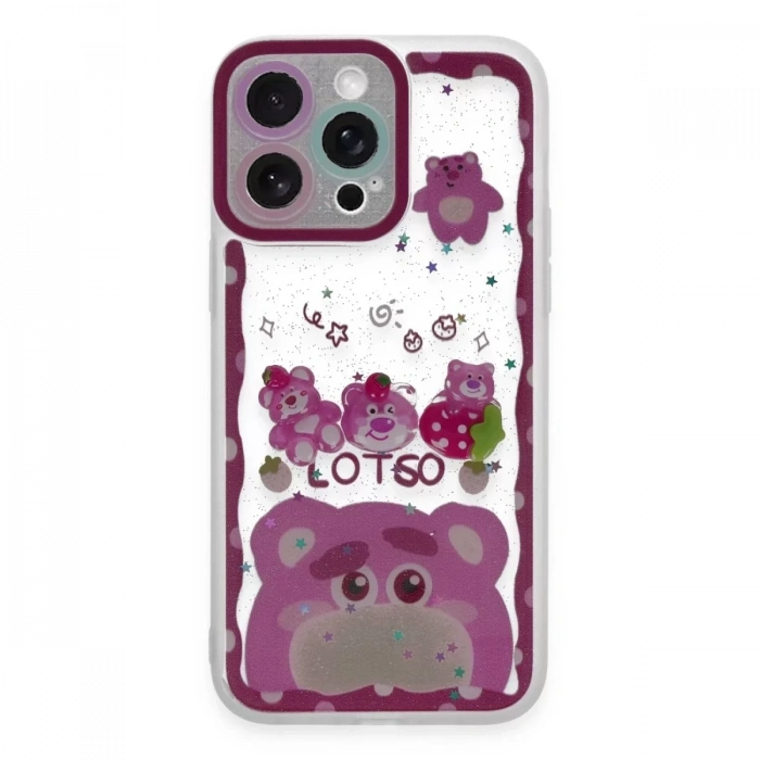 Apple iPhone 14 Pro Kılıf Sweet Desenli Silikon Kapak - Pembe