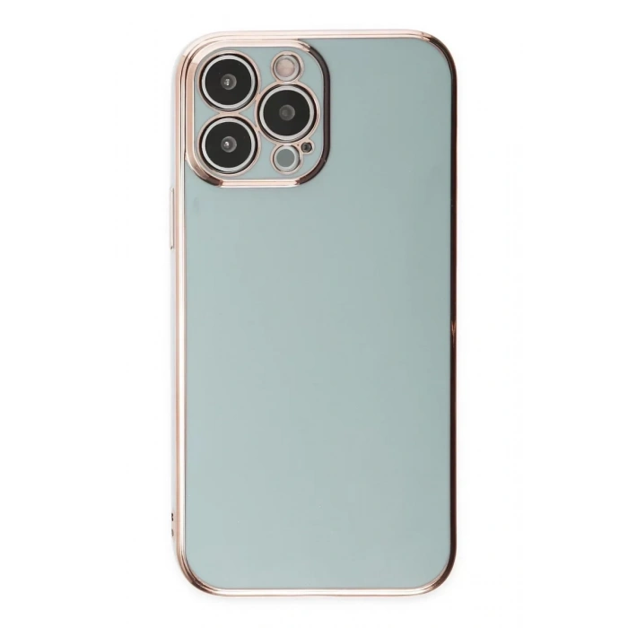 Apple iPhone 14 Pro Kılıf Volet Silikon - Açık Yeşil