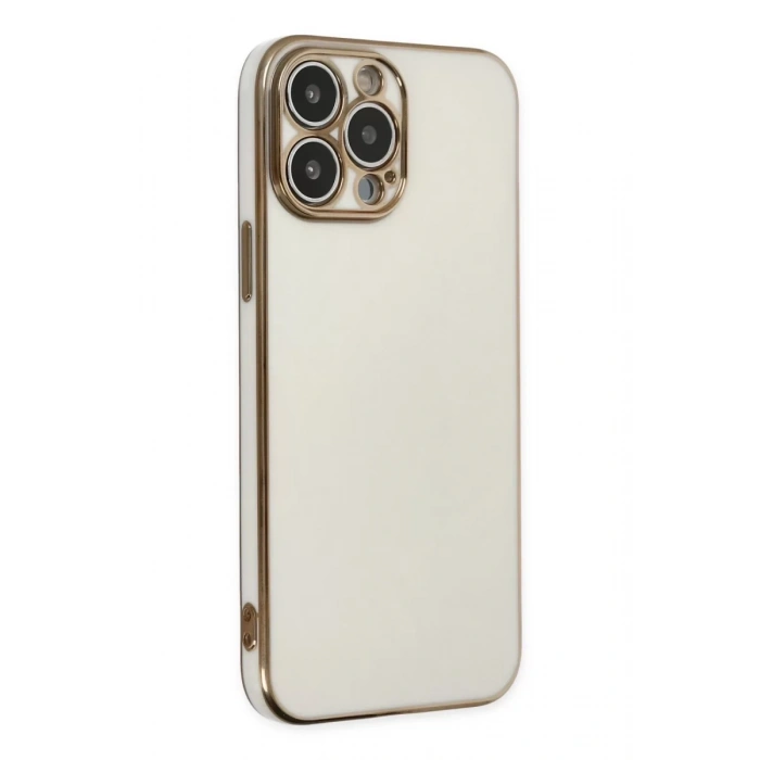 Apple iPhone 14 Pro Kılıf Volet Silikon - Beyaz