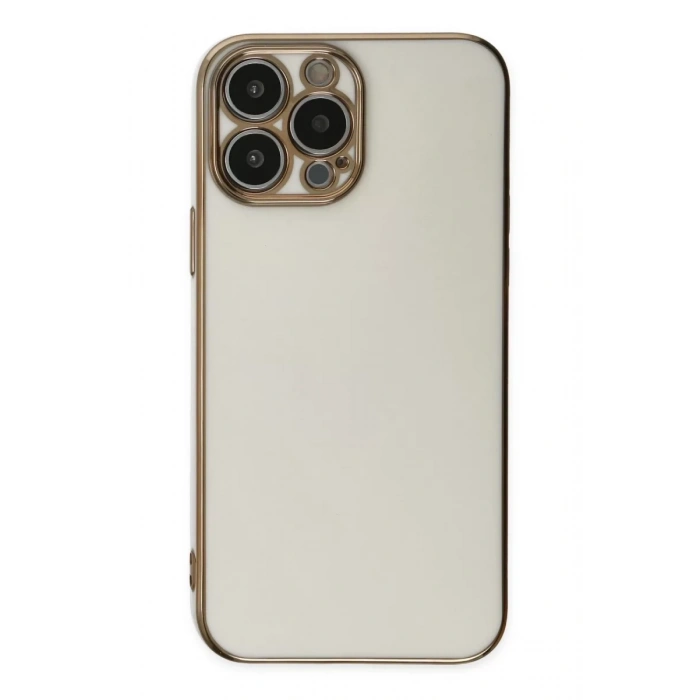 Apple iPhone 14 Pro Kılıf Volet Silikon - Beyaz