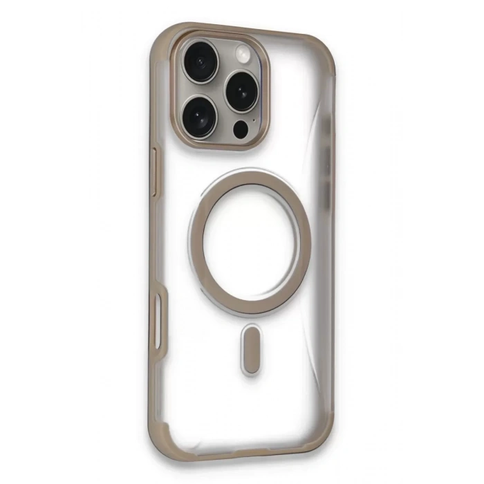 Apple iPhone 14 Pro Max Hilton Magsafe Kapak - Gold