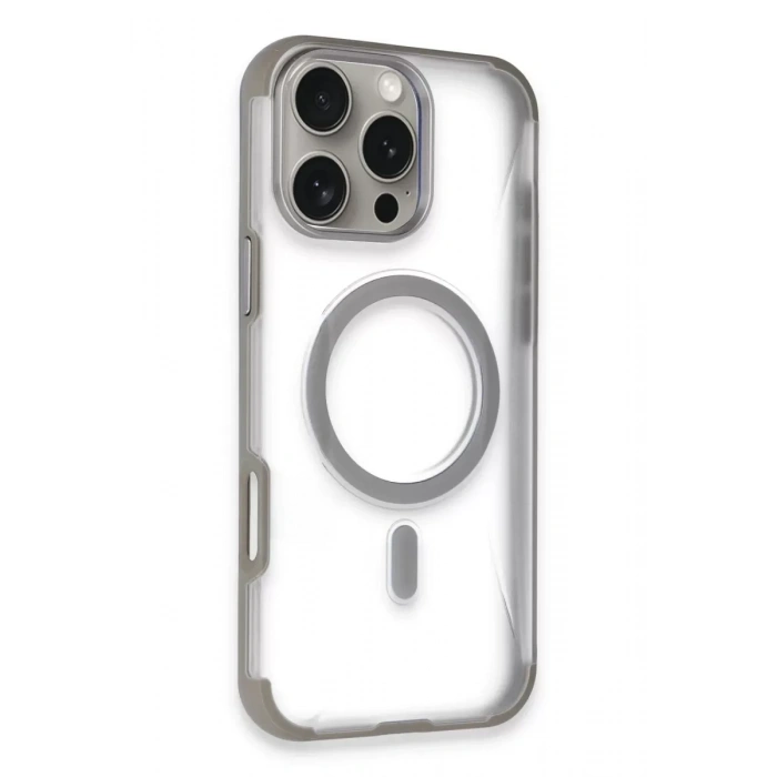 Apple iPhone 14 Pro Max Hilton Magsafe Kapak - Titan Gri
