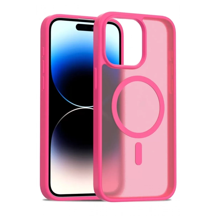 Apple iPhone 14 Pro Max Jota Magsafe Kapak - Rose