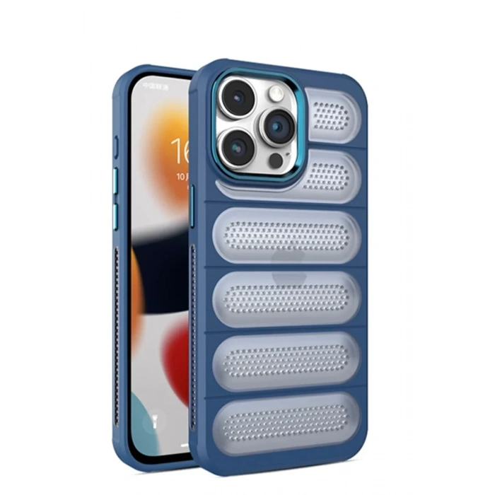 Apple iPhone 14 Pro Max Kılıf Airmax Silikon Kapak - Lacivert