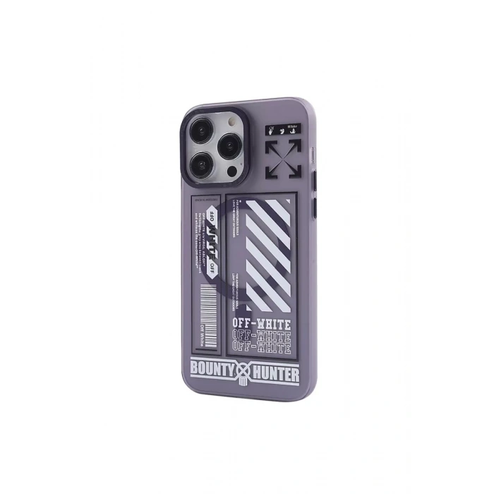 Apple iPhone 14 Pro Max Kılıf Apollo Magneticsafe Desenli Kapak - Apollo Mor - 1