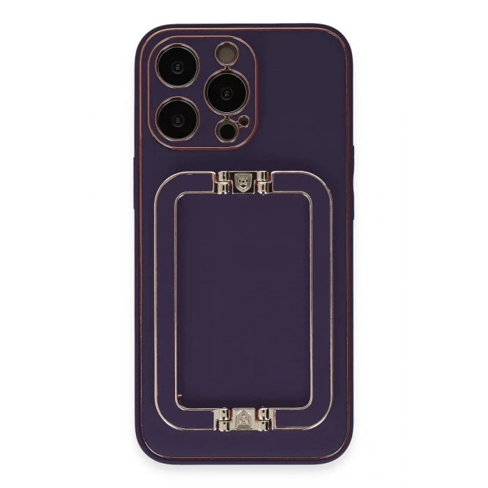 Apple iPhone 14 Pro Max Kılıf Coco Elit Kapak - Derin Mor