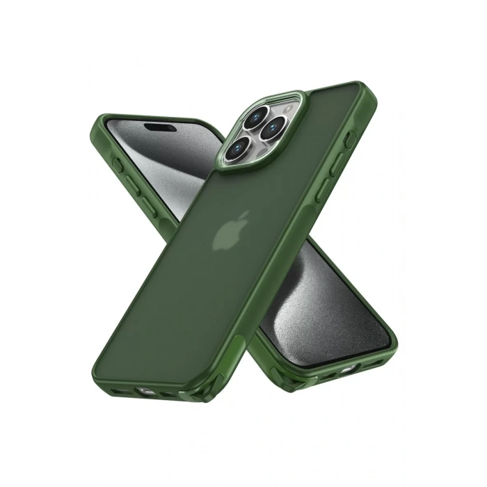 Apple iPhone 14 Pro Max Kılıf Elegant Kapak - Yeşil