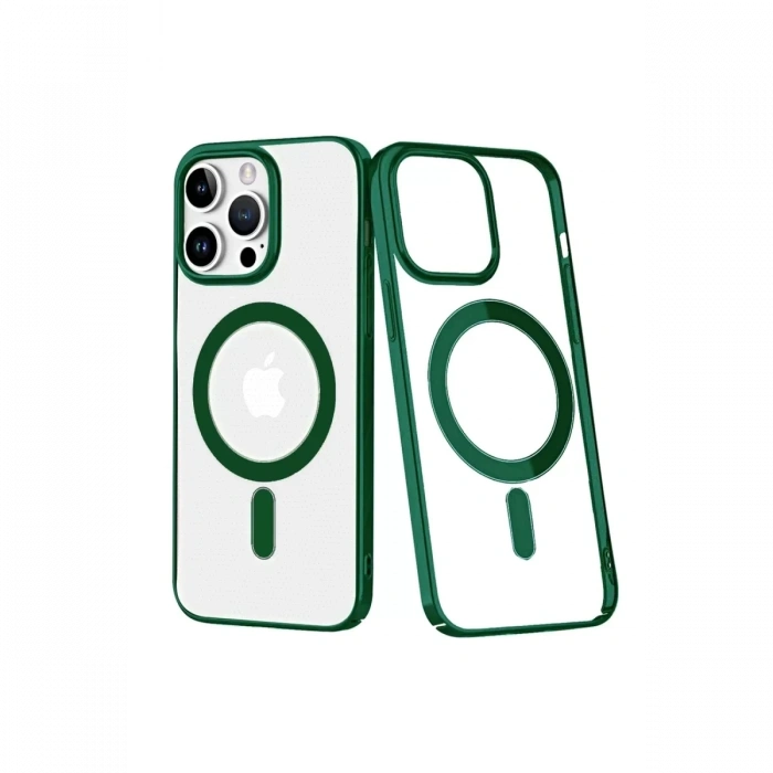 Apple iPhone 14 Pro Max Kılıf Element Magneticsafe Sert Kapak - Köknar Yeşili