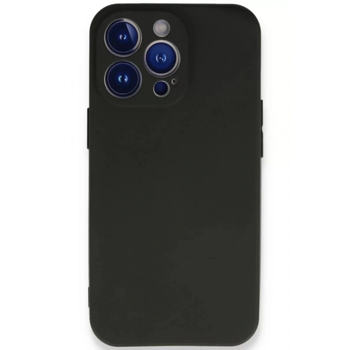 Apple iPhone 14 Pro Max Kılıf First Silikon - Siyah