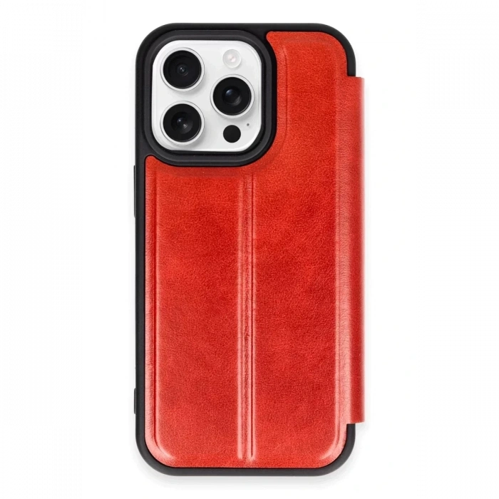 Apple iPhone 14 Pro Max Kılıf Flip Cover - Kırmızı