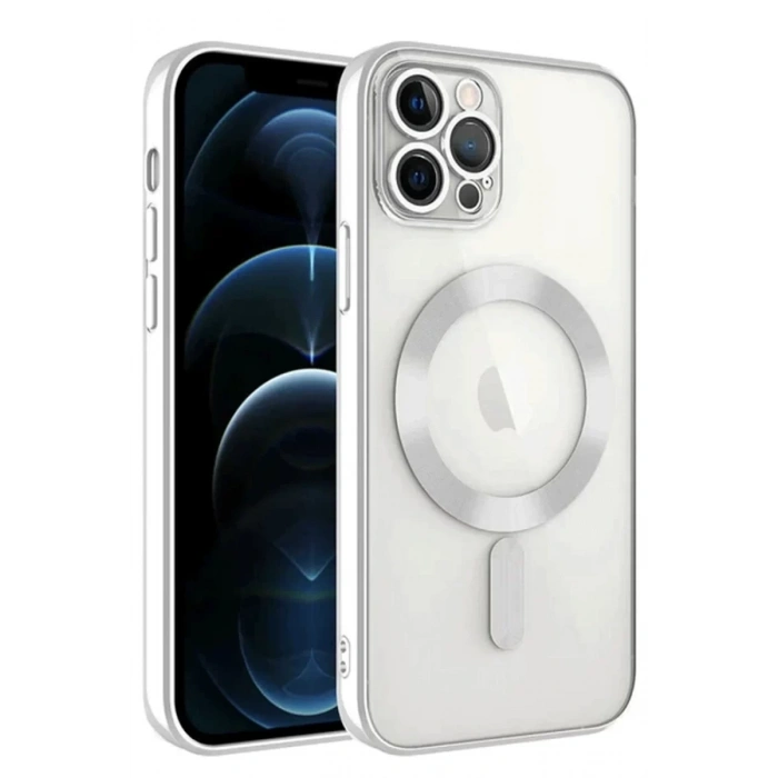 Apple iPhone 14 Pro Max Kılıf Kross Magneticsafe Kapak - Gümüş