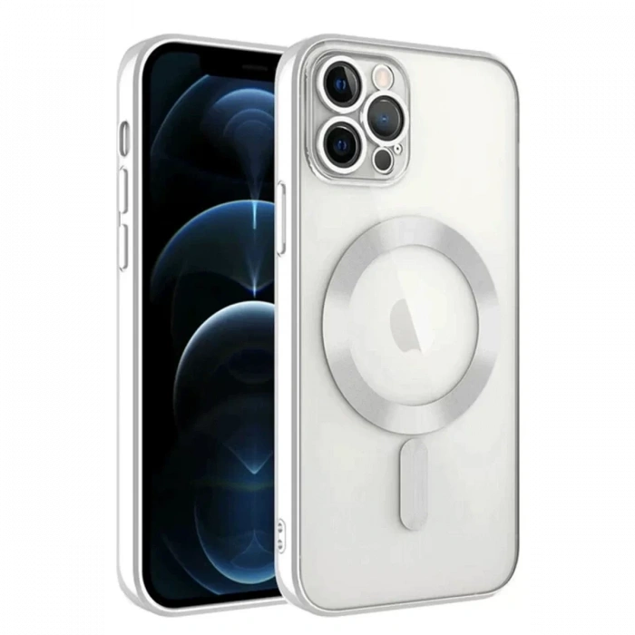Apple iPhone 14 Pro Max Kılıf Kross Magneticsafe Kapak - Gümüş