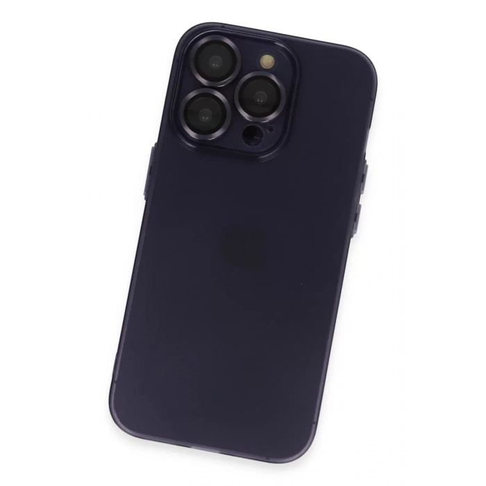 Apple iPhone 14 Pro Max Kılıf Luko Lens Silikon - Siyah