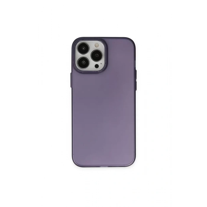 Apple iPhone 14 Pro Max Kılıf Modos Metal Kapak - Derin Mor