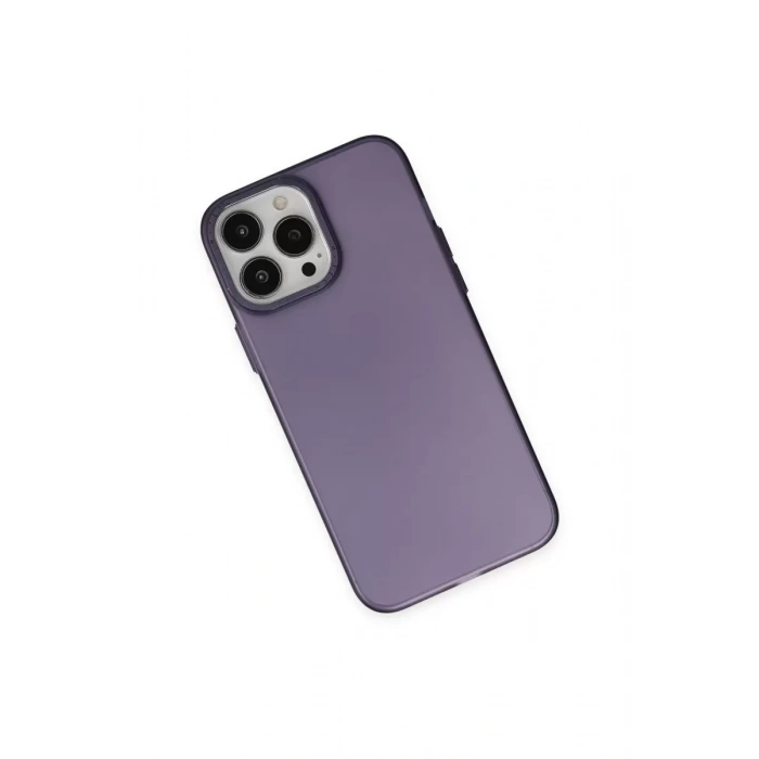 Apple iPhone 14 Pro Max Kılıf Modos Metal Kapak - Derin Mor