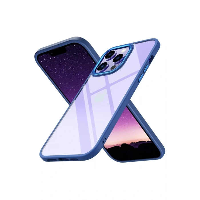 Apple iPhone 14 Pro Max Kılıf Power Silikon - Mavi