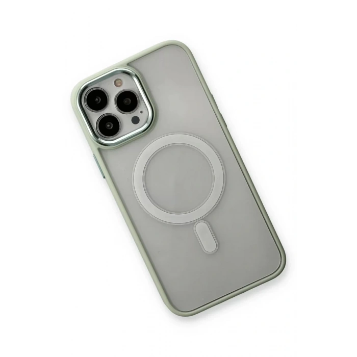 Apple iPhone 14 Pro Max Kılıf Room Magneticsafe Silikon - Su Yeşili