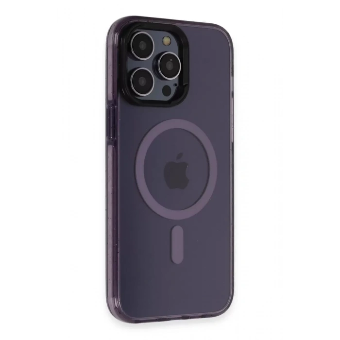 Apple iPhone 14 Pro Max Kılıf Tigra Magsafe Kapak - Derin Mor