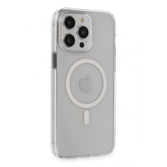Apple iPhone 14 Pro Max Kılıf Tron Şeffaf Magsafe Kapak - Şeffaf
