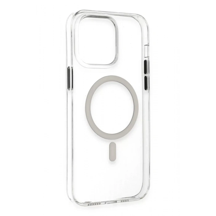 Apple iPhone 14 Pro Max Kılıf Tron Şeffaf Magsafe Kapak - Şeffaf