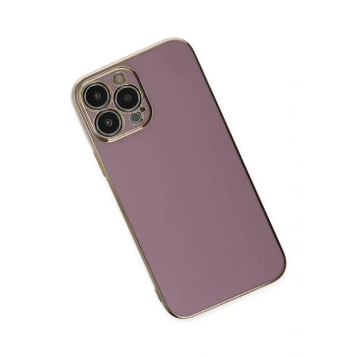 Apple iPhone 14 Pro Max Kılıf Volet Silikon - Mor