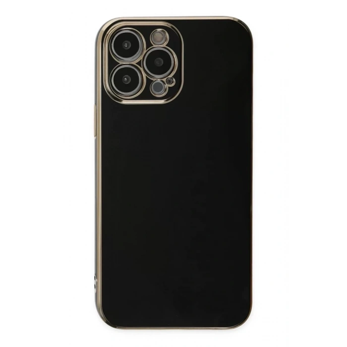 Apple iPhone 14 Pro Max Kılıf Volet Silikon - Siyah
