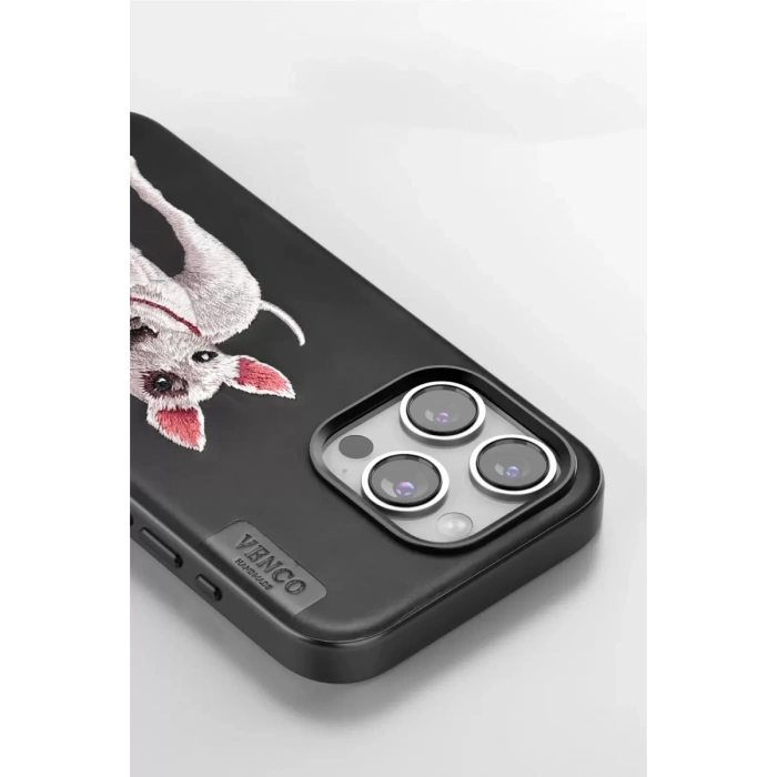 Apple iPhone 14 Pro Max Perma Desenli Kapak - Siyah
