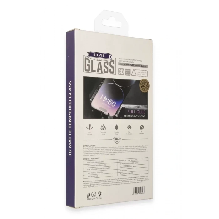 Apple iPhone 15 Bilvis 3D Mat Cam Ekran Koruyucu