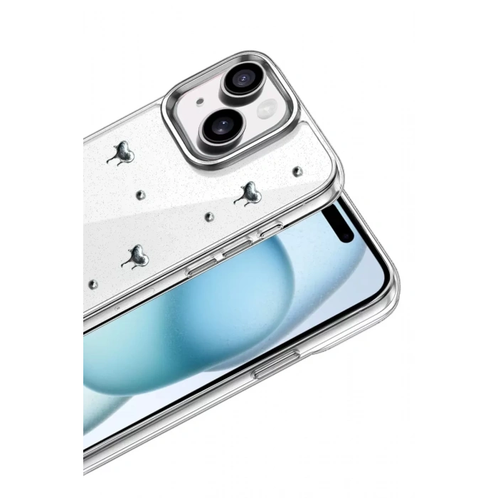 Apple iPhone 15 Fiyonk Desenli Kapak - Desen 1