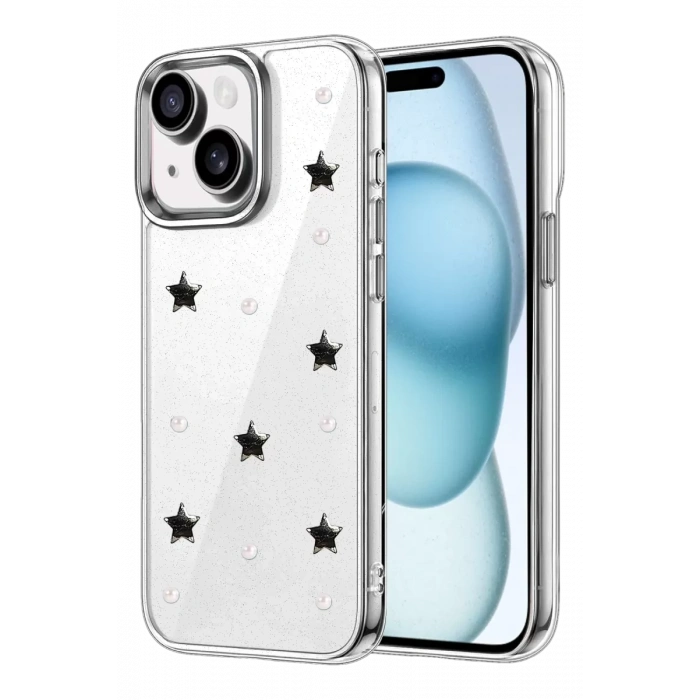 Apple iPhone 15 Fiyonk Desenli Kapak - Desen 7