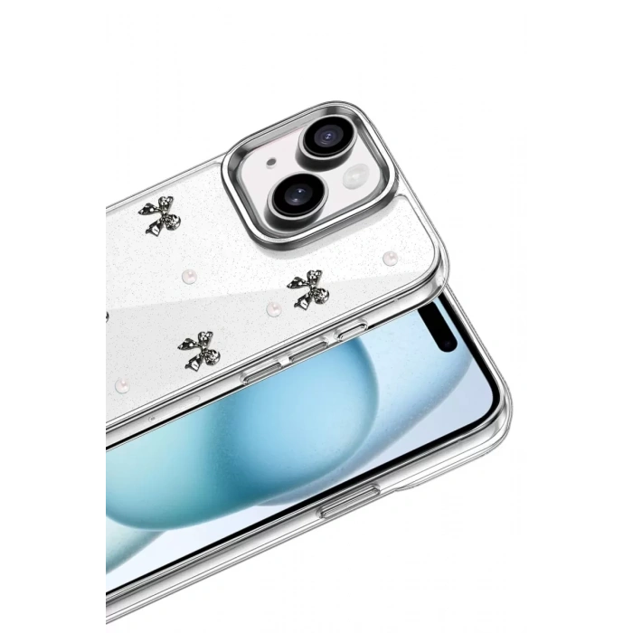 Apple iPhone 15 Fiyonk Desenli Kapak - Desen 8