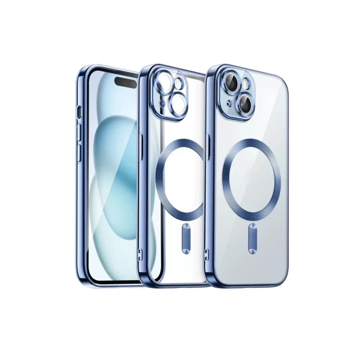 Apple iPhone 15 Kılıf Kross Magneticsafe Kapak - Sierra Blue