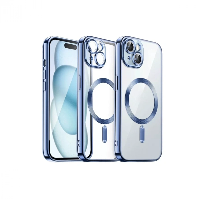 Apple iPhone 15 Kılıf Kross Magneticsafe Kapak - Sierra Blue