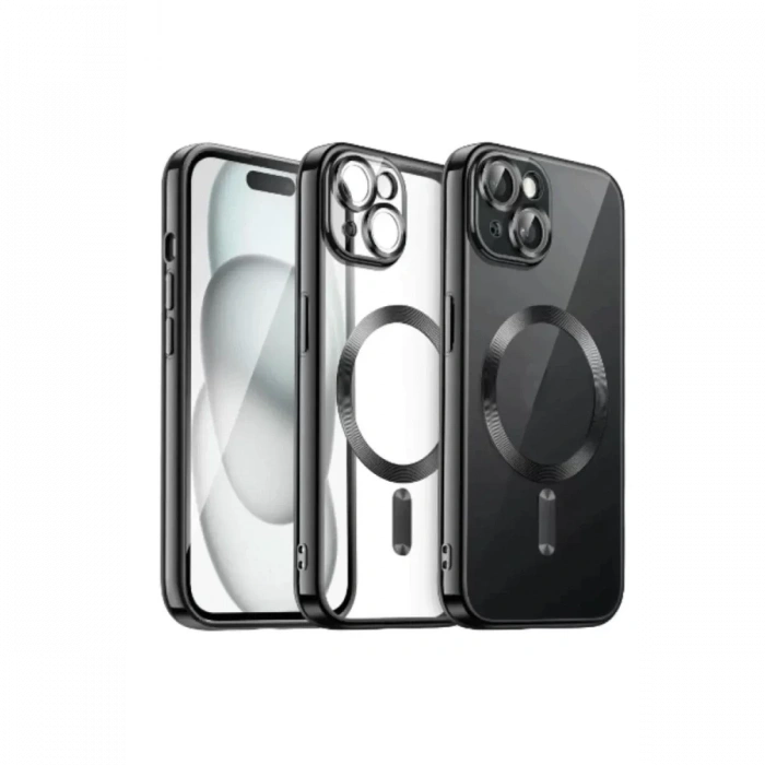 Apple iPhone 15 Kılıf Kross Magneticsafe Kapak - Siyah