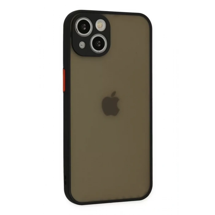 Apple iPhone 15 Kılıf Montreal Silikon Kapak - Siyah
