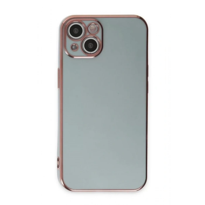 Apple iPhone 15 Kılıf Volet Silikon - Açık Yeşil
