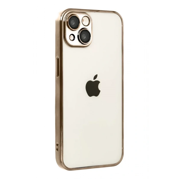 Apple iPhone 15 Lensli Silikon - Çöl Titanyum