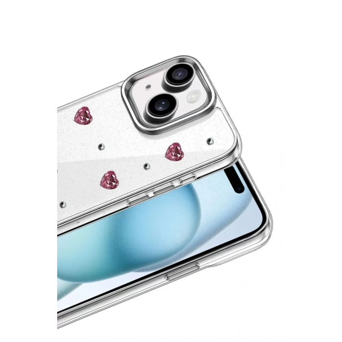 Apple iPhone 15 Plus Fiyonk Desenli Kapak - Desen 3