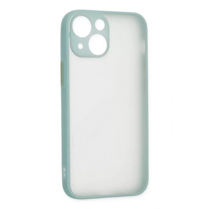 Apple iPhone 15 Plus Kılıf Montreal Silikon Kapak - Açık Yeşil