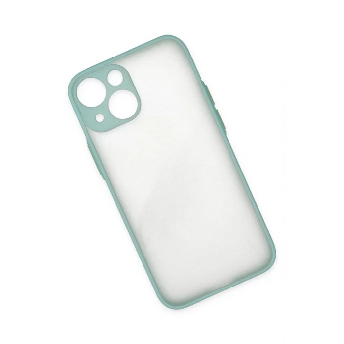 Apple iPhone 15 Plus Kılıf Montreal Silikon Kapak - Açık Yeşil