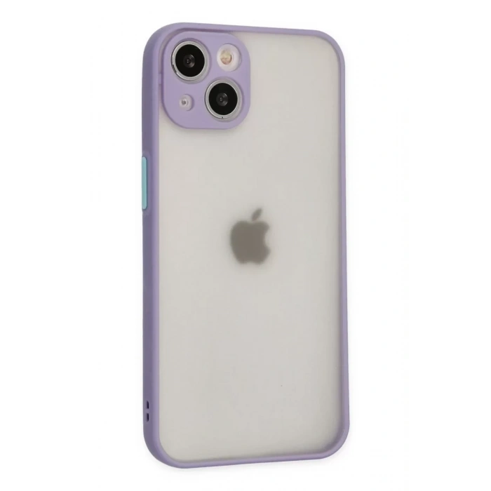 Apple iPhone 15 Plus Kılıf Montreal Silikon Kapak - Mor