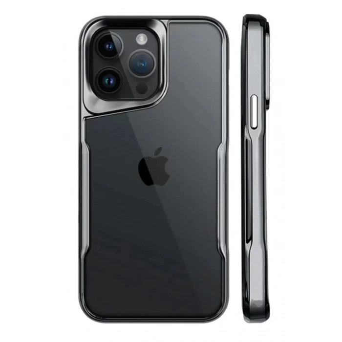 Apple iPhone 15 Pro Kılıf Boyi Silikon Kapak - Titan Gri