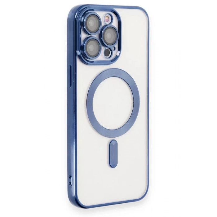 Apple iPhone 15 Pro Kılıf Kross Magneticsafe Kapak - Lacivert