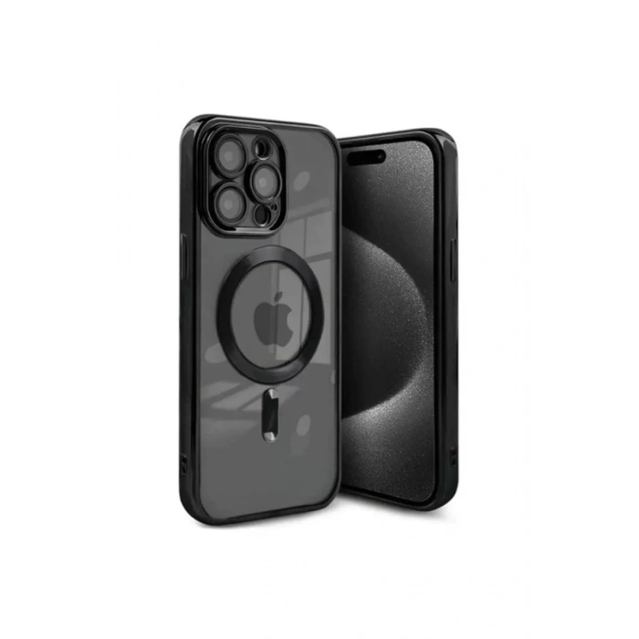 Apple iPhone 15 Pro Kılıf Kross Magneticsafe Kapak - Siyah