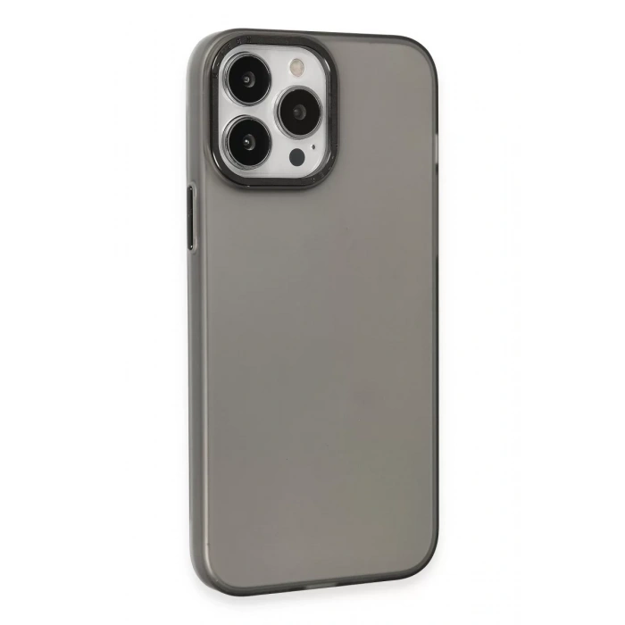 Apple iPhone 15 Pro Kılıf Modos Metal Kapak - Siyah
