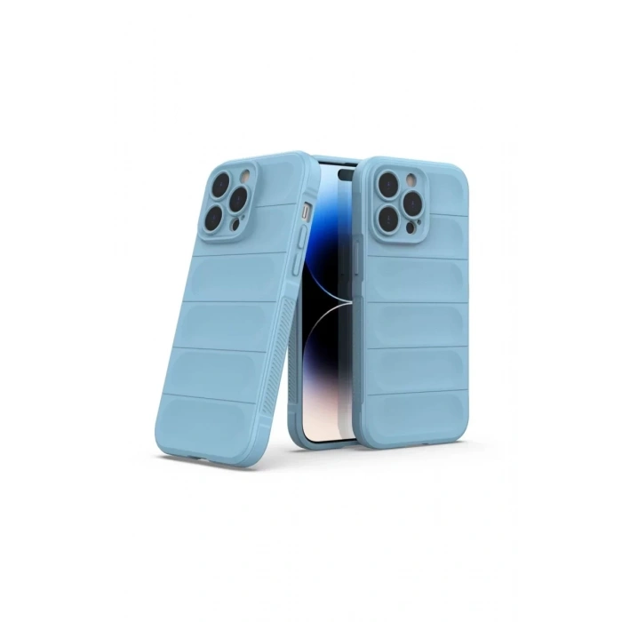 Apple iPhone 15 Pro Kılıf Optimum Silikon - Sky Blue