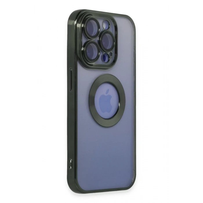 Apple iPhone 15 Pro Kılıf Slot Silikon - Köknar Yeşili