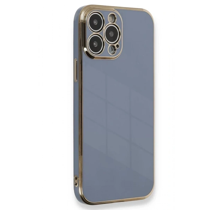 Apple iPhone 15 Pro Kılıf Volet Silikon - Mavi