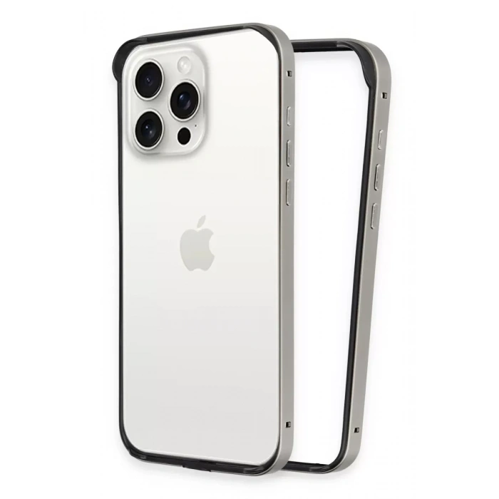 Apple iPhone 15 Pro Land Bumper Koruma Kapak - Titan Gri